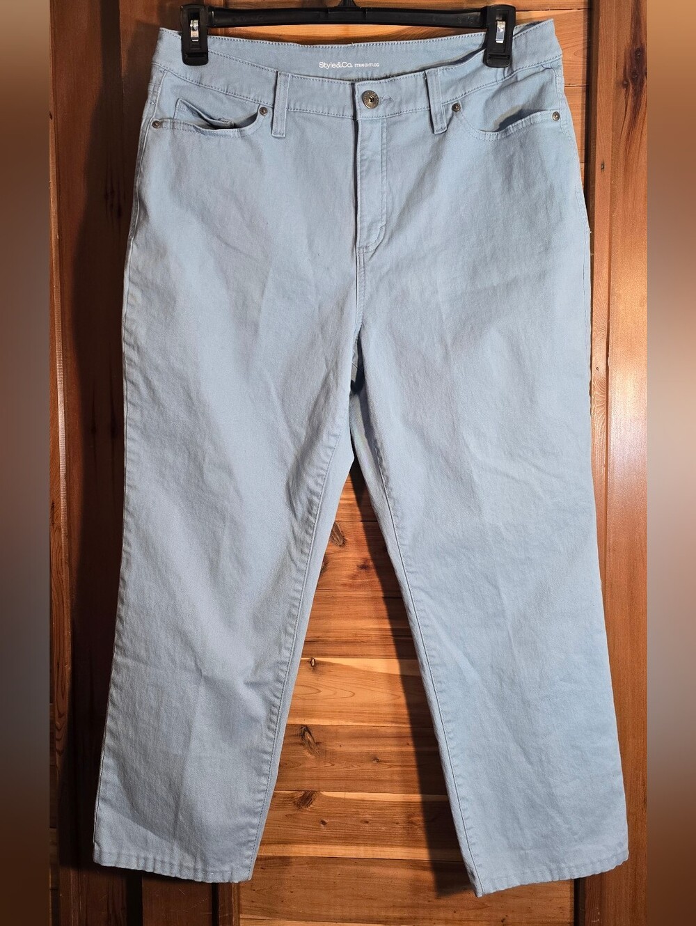 Style & Co. Pale Blue Women’s Straight Leg Jeans